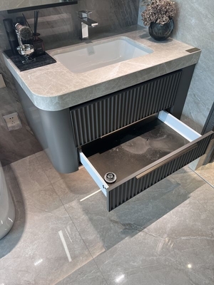 Sleek, Durable, Corrosion-Resistant, Space-Saving, Elegant, And Modern Custom Stainless Steel Bathroom Vanity By Fadior