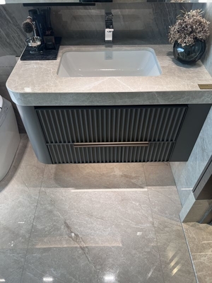 Sleek, Durable, Corrosion-Resistant, Space-Saving, Elegant, And Modern Custom Stainless Steel Bathroom Vanity By Fadior