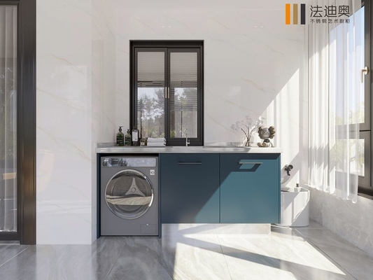 Fadior Glacial Green Metal Balcony Αποθηκευτικό ντουλάπι με διπλό σχεδιασμό προστασίας από ψεκασμό
